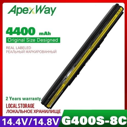 4400mAh 8C Laptop Battery FOR LENOVO L12M4A02 L12M4E01 L12S4A02 L12S4E01 IdeaPad G400s G410s G500s S510p S410p Z710