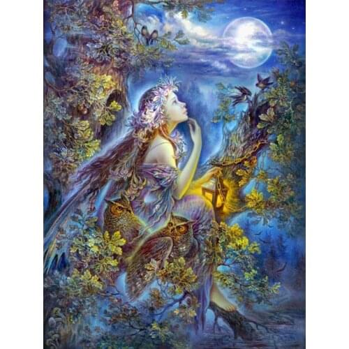 Diamond Painting Cross Stitch Embroidery Beauty Portrait Girl Mosaic Handmade Full Square Round Drill Wall Decor Craft Gift