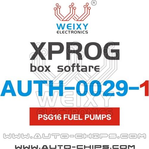 AUTH-0029-1 PSG16 Software for XPROG-BOX