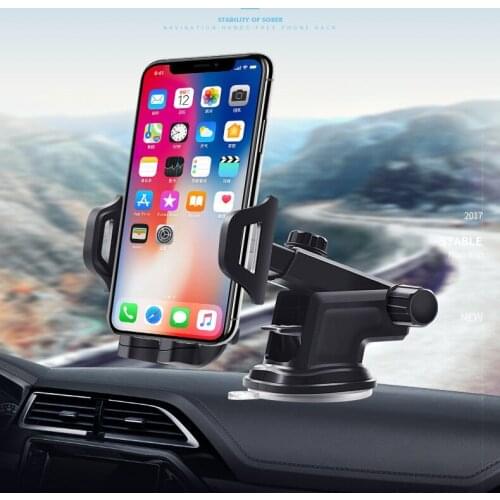 Vehicle Multi-function Mobile Phone Bracket Navigation Support Air Outlet Auto Car Mobile Phone Holder Suction Cup Bracket