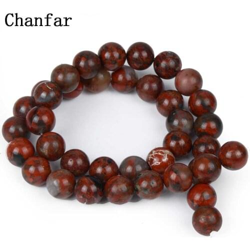 Semi-Precious Stone Beads Natural Mineral Flower Red stone Beads for Jewelry making bulk order