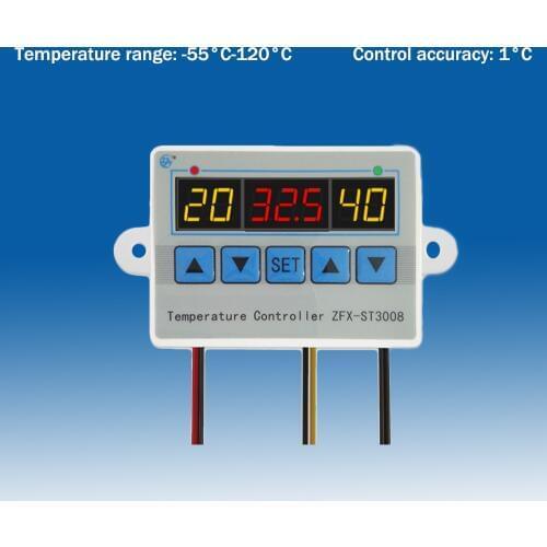 Digital Temperature Controller Three Display Multifunctional Temperature Controller Carboy, Fermenter, Greenhouse Terrarium Temp