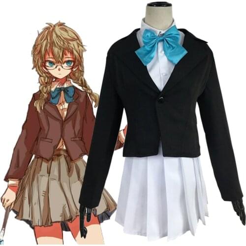Jibaku Shounen Toilet bound Hanako kun Mei Shijima Cosplay Costume Girls JK School Uniform Sailor Suit Halloween Party Dress