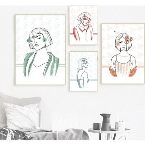 Flower Blossom Inside Me Art Painting Canvas Modern Fashion poster Wall Art Pictures for Living Room Home Decoration No Frame