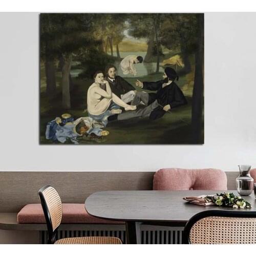 Edouard Manet Poster Vintage Wall Art Canvas Painting Posters Prints Modern Painting Wall Pictures For Living Room Home Decor