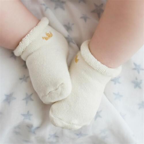 Cute Baby Socks Winter Anti Ship Terry Socks Kids NewBorn Boys Girls Meias Cotton Short White Socks Warm Thick Fall Brand 0-4Y