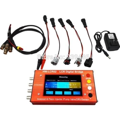 LCR digital bridge inductance capacitance resistance, common rail solenoid piezo injector pump EUI/EUP ZME and DRV valves tester