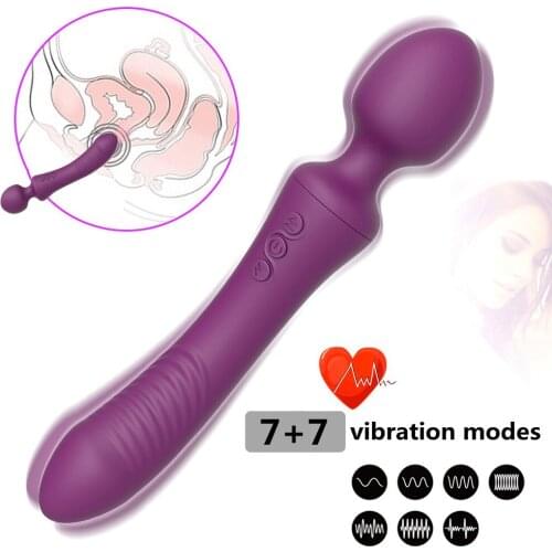 Powerful AV Magic Wand Dual Motor Dildo Vibrators For Women G Spot Massager Clitoris Stimulator SexToys For Woman Adults
