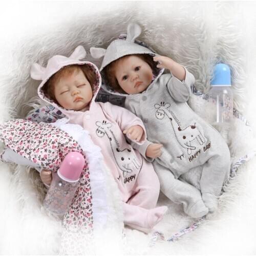 NPK soft body simulation silicone reborn baby doll cute play house toy gift bebe reborn boy girl dolls