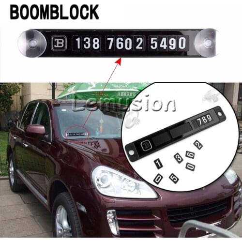 BOOMBLOCK Parking Card Stickers For Volkswagen VW Polo Passat B5 B6 CC Golf 4 5 6 Touran T5 Tiguan Bora Car-styling Accessories