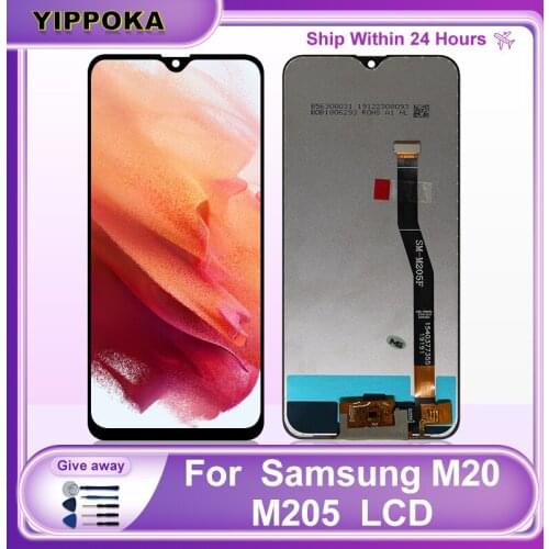 Original For Samsung Galaxy M20 2019 LCDM205 SM-M205 SM-M205FN Display Touch Screen Digitizer Replacement Parts Display