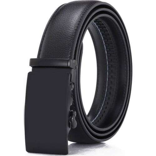 Men Belts Automatic Buckle Belt Genune Leather High Quality Belts for Men Leather Strap Casual Buises for Jeans Luxury Cowboy