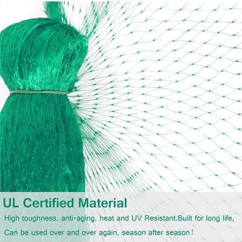 Green Anti Bird Protection Net Mesh Garden Plant Netting Protect Plants and Fruit Trees from Birds Deer Poultry Best Fencing