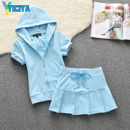 YICIYA summer dress womens slim tennis skirt short sleeve suit anti light short skirt pleated skirt baseball suit,tracksuit