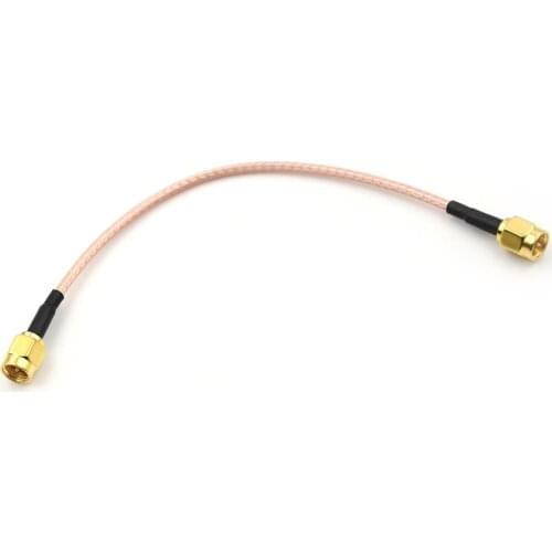 1PC 20CM Length Metal SMA Male to SMA Male Connector Pigtail Cable