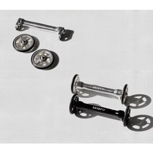 1 Pcs Litepro Easywheel for Folding Bike A Pair 130g Lightweight Bicycle Black/Silver