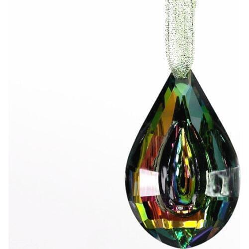 15pcs/lot 76x47mm Gorgeous K9 Crystal chandelier Pendants Rainbow Color Window Suncatcher or Wedding Decoration