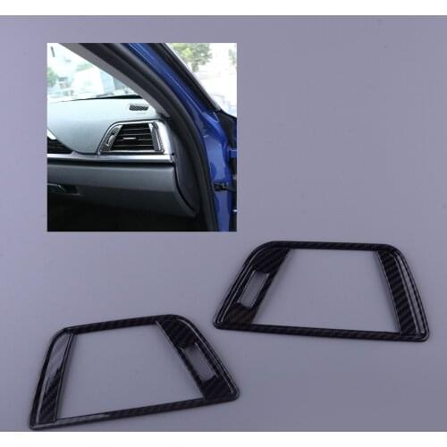 2Pcs/Set Car Side Air Vent Outlet Cover Trim Fit For BMW 3 F30 F31 F34 F35 4 F32 F33 F36 Carbon Fiber Style