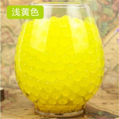 200pcs/bag Crystal Soil Hydrogel Gel Polymer Water Beads Flower Wedding Decoration polymer Growing Water Balls Home Decor