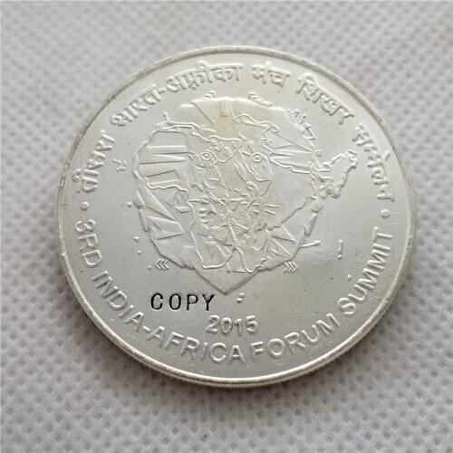 2015 india 500 Rupees (3rd India - Africa Forum Summit) COPY COIN