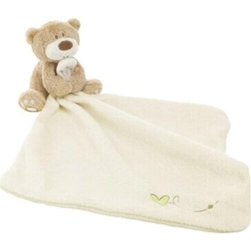 2019 Newborn Educational Soft Appease Towel Plush Toy Infant Reassure Towel Newborn Bear Baby Toys I0113