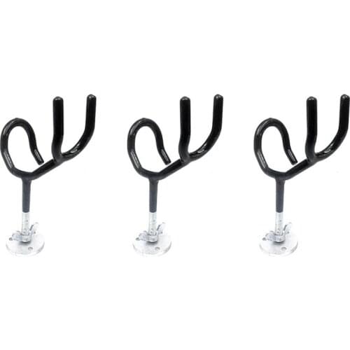 3PCS -25 Degree 4Inch Wire Form Rod Holder With 3/8-Inch Stem,Rod Holder With Mounting Base, Marine Hardware Accessories