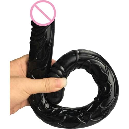 50cm Long Dildo Soft Double Dong Big Flexible Penis Glans Dick 20inch Silicone Anal Plug Virgina Huge Sex Toy Product For Women