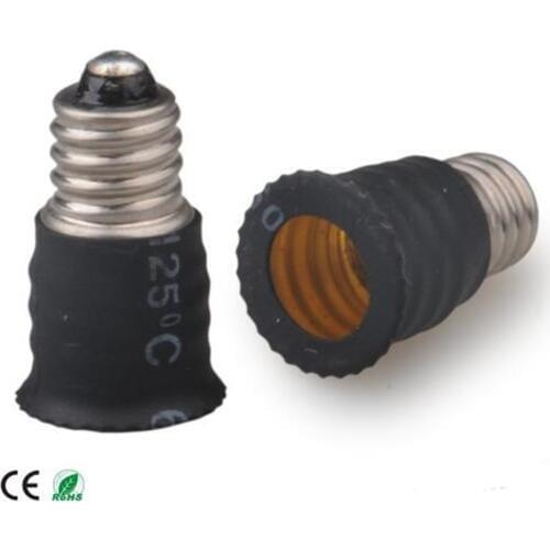2pcs E10 to E12 Light Socket adapter E10 to E12 Candelabra lamp holder converter,Install E12 Candle Lamp into E10 Socket