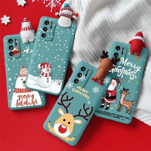 3D Christmas Gifts Case For Huawei P20 P30 P40 P10 Mate 10 20 Lite Y6 Y7 Y9 Prime 2019 Honor 9A 9X 10i 20i 10 Lite 20 Pro Fundas