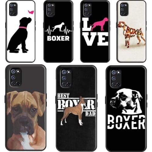 Boxer Dog Puppy For OPPO A52 A72 A92 A1K A15 A83 A91 A93 A5 A9 A31 A53 2020 F5 F7 Reno 2 Z A3S A5S Cover