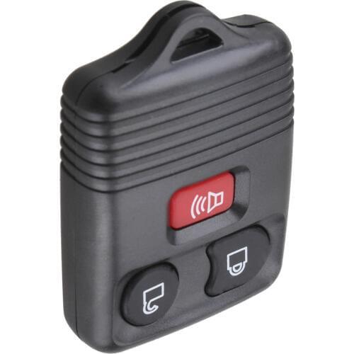 Black 3 Buttons Durable Car Auto Keyless Entry Replacement Key Remote Fob Shell Case Suitable for Ford / Cars / Vehicle