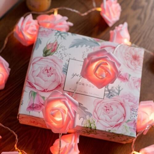 Flower Light 1.5M/3M/6M Battery/USB Powered Christmas Holiday Fairy Lights Lamp for Valentine Wedding String Lights Decoration
