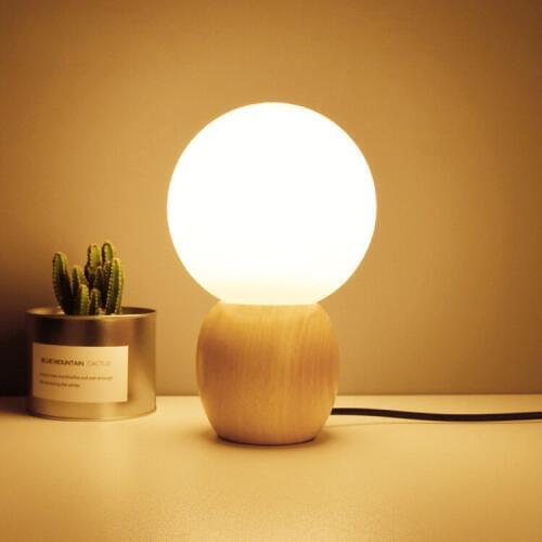 Wooden Modern Table Lamps Art Deco Bedroom Lighting Design Table Lamp Book Lights Desk Night Lights Bedroom Bedside Lamp E27
