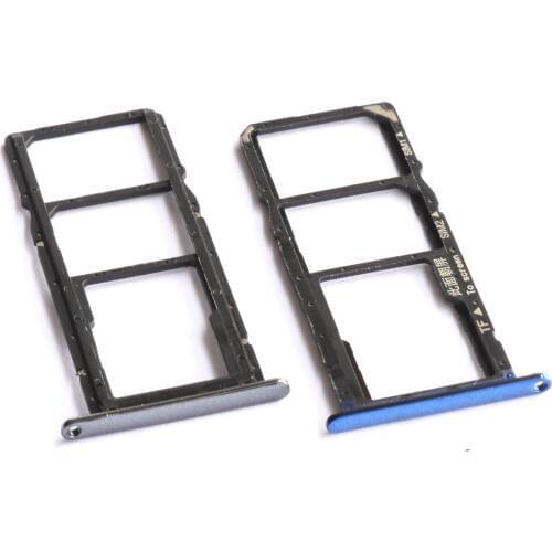 Nano Sim Card Micro SIM Card SD Reader Holder Sim Tray Adapter replacement for Huawei Y6 prime 2018/Y6 2018