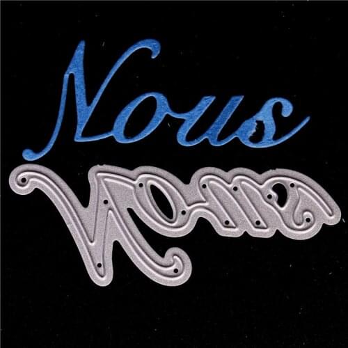 French Word Metal Cutting Dies For Diy Scrapbooking Die Cut New Cuts For Paper Card Making Craft Embossing We