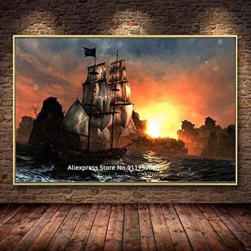 Game Poster Painting Assassins Creed Canvas Painting Art Canvas Painting Poster Wall Art Canvas For Kids Room Decoration