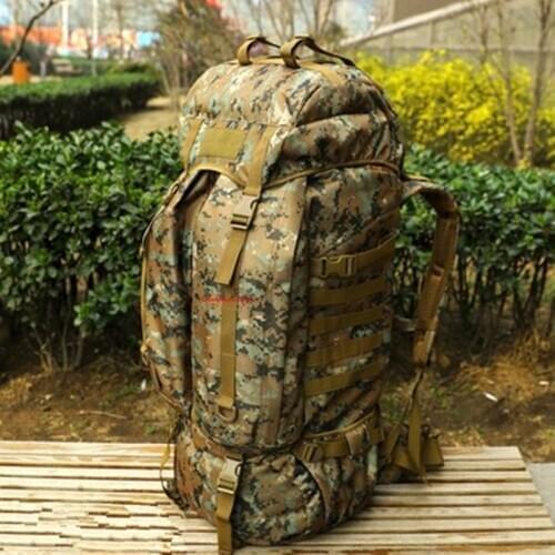 Luggage double-shoulder professional Bags mountaineering bag Camouflage 80 l waterproof backpack canvas travel backpack Baggage