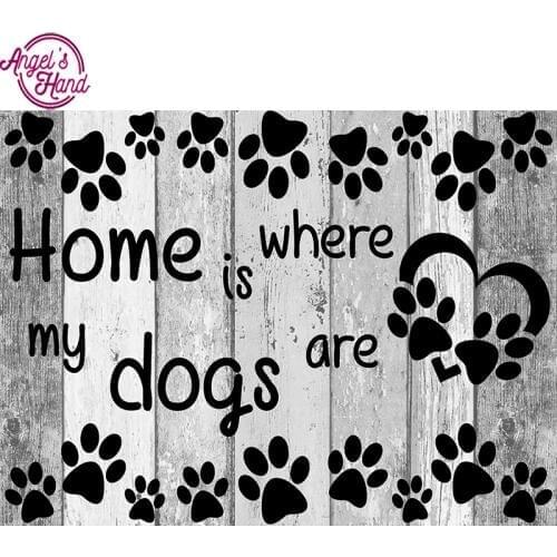 5D Full Diy square Diamond Painting Mosaic Handmade dog home Cross Stitch Diamond Diamond Embroidery Christmas gift Decor