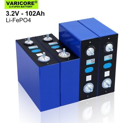 VariCore 3.2v 102Ah Lifepo4 Rechargeable Battery Lithium Iron Phosphate For 12V 24V RV Campers Golf Cart Cell Solar Wind Grade A