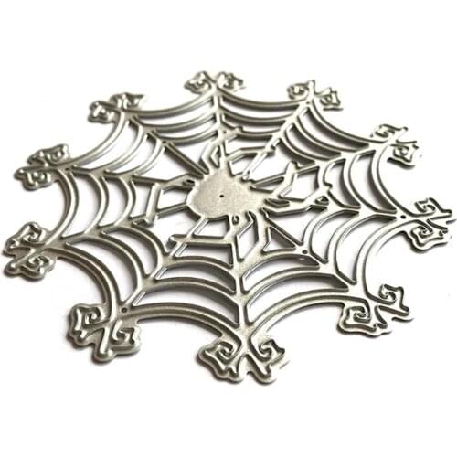 Halloween Spider Web Metal Cutting Dies Stencil DIY Scrapbooking Album Paper Card Template Mold Embossing Craft Decoration