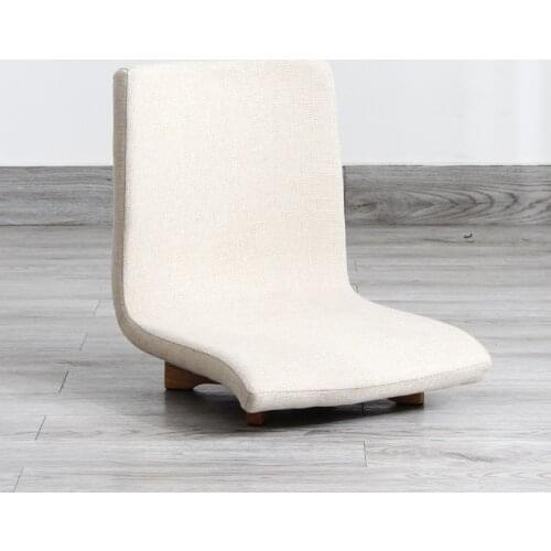 Minimalist 360-Degree Swivel Floor Chair w/Lumbar Support Asian Style Home Office Furniture Tatami Zaisu Legless Chair Sitting