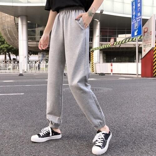 Fashion Casual Sweatpants Pants Korean Women Loose Elastic Waist Sportswear WomenS Pants New Bottoms 2020