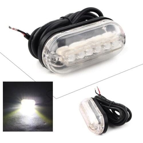 DC 12V Marine Yatch Boat Underwater Light 6LED Waterproof Surface Mount Light Blue/Red/Green/White
