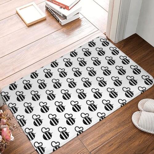Chonk Bee Doormat Carpet Mat Rug Polyester Non-Slip Floor Decor Bath Bathroom Kitchen Living Room 40x60