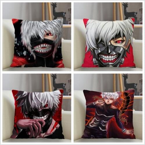 Musife New Custom Tokyo Ghoul Pillowcase Sofa Decorative Cushion Cover Pillowcase Home Decor Drop Shipping Wholesale