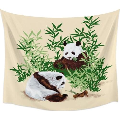 Panda Bamboo Cute Wall Tapestry Home Wall Decor Tapestry Bedroom Tapestry Wall Hanging Picnic Mat Yoga Mat