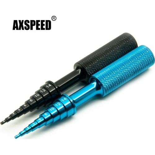 AXSPEED Aluminum Alloy Bearing Steering Hub Carrier Disassembly Tool 2-14mm Diameter for RC Car Model Maintenance Tools