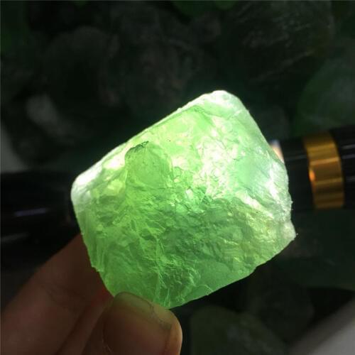 Natural Fluorite green Quartz Crystal Stones Rough Gravel Specimen Healing Stones Home Decor 1pcs