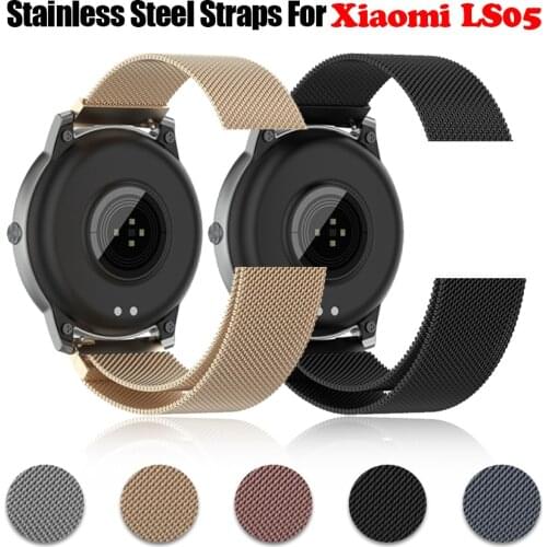 2021Milanese Watchband For Xiaomi LS05 Stainless Steel Bracelet WristBand Strap For Xiaomi Haylou Solar LS05 Magnetic Clasp Mesh