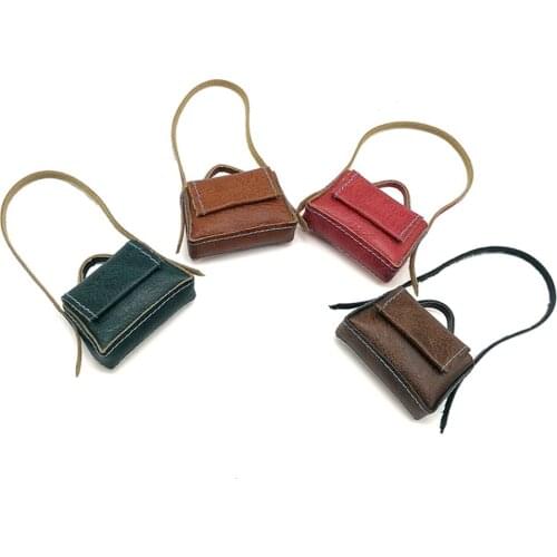 Dolls PU Leather Bag for 1/6 Female Dolls Dress Up Clothes Accessory